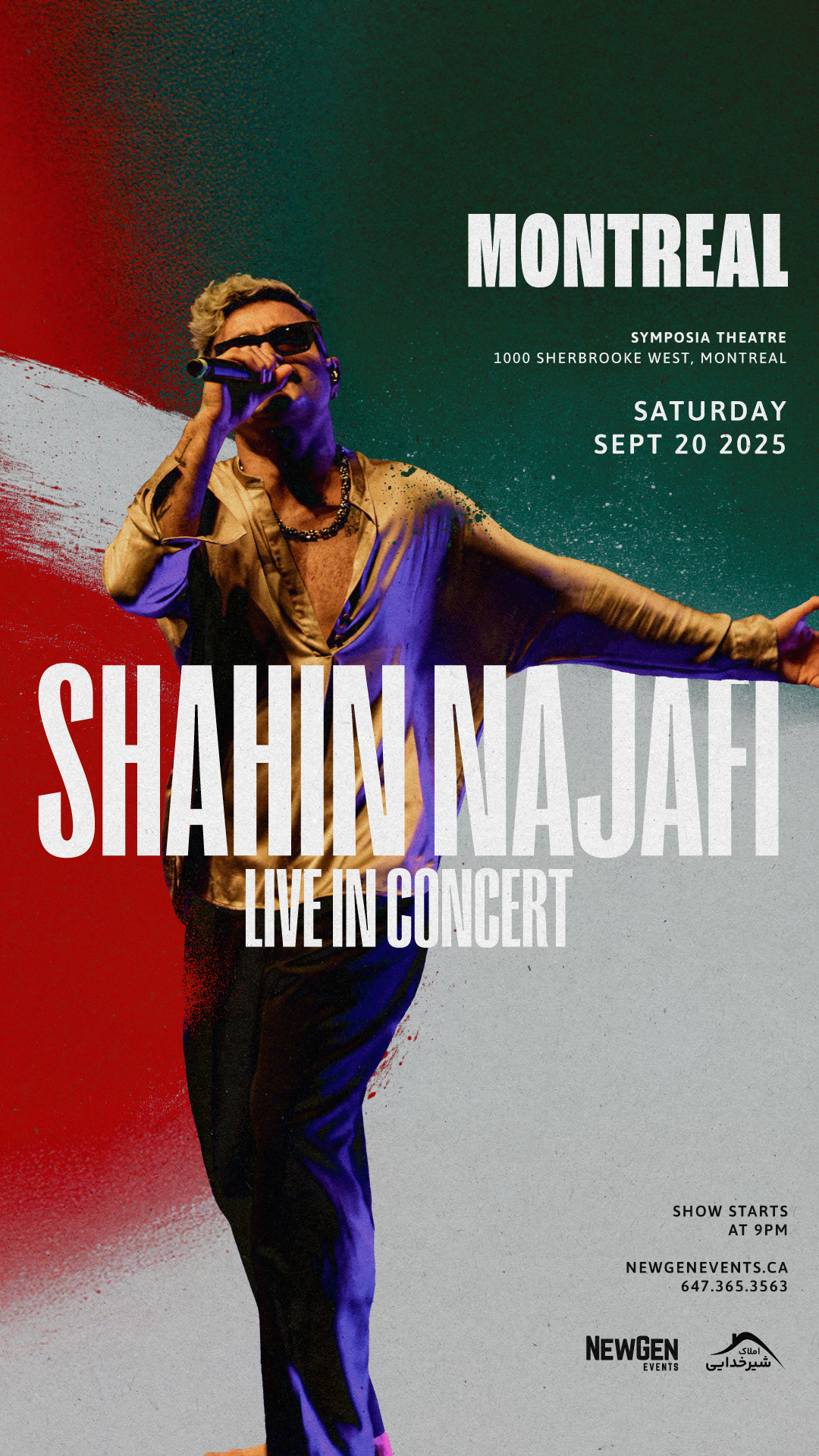 shahin najafi montreal concert 2025
